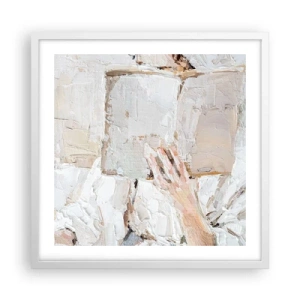 Plakát v bílém rámu - V jiném světě - 50x50 cm