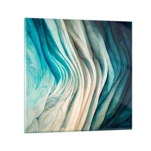 Obraz na skle - Modrá neukojitelnost - 60x60 cm