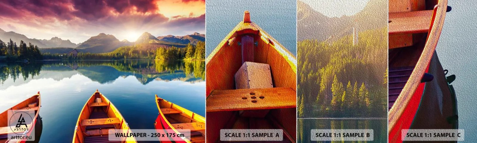 Vzor Fototapety Premium Sand - Nic proti přírodě - Krajina, hory, Klid - 100x30 cm