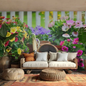 Fototapeta Standard Eco - Zahrádka Žofky - Květiny, Zahrada, Kytice květin - 500x350 cm