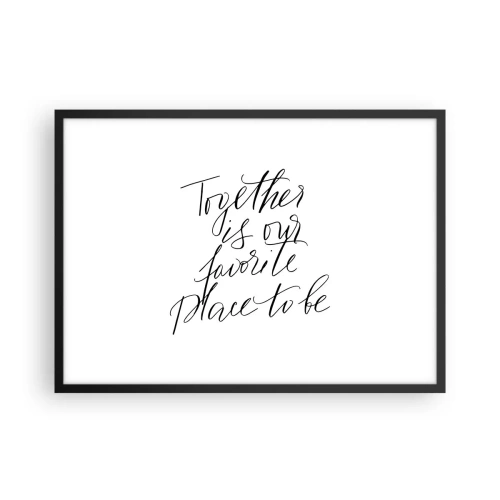 Plakát v černém rámu - Cítíte to také? - 70x50 cm