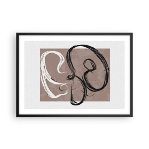 Plakát v černém rámu - Kompozice – hledání úplnosti - 70x50 cm