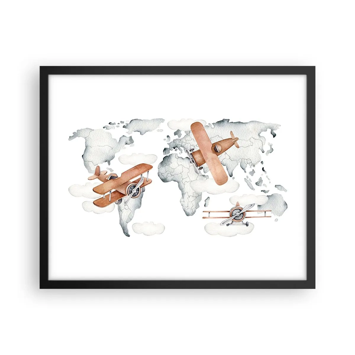 Plakát v černém rámu - V průkopnickém duchu - 50x40 cm