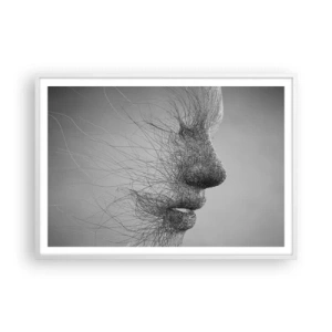 Plakát v bílém rámu - Duch větru - 100x70 cm