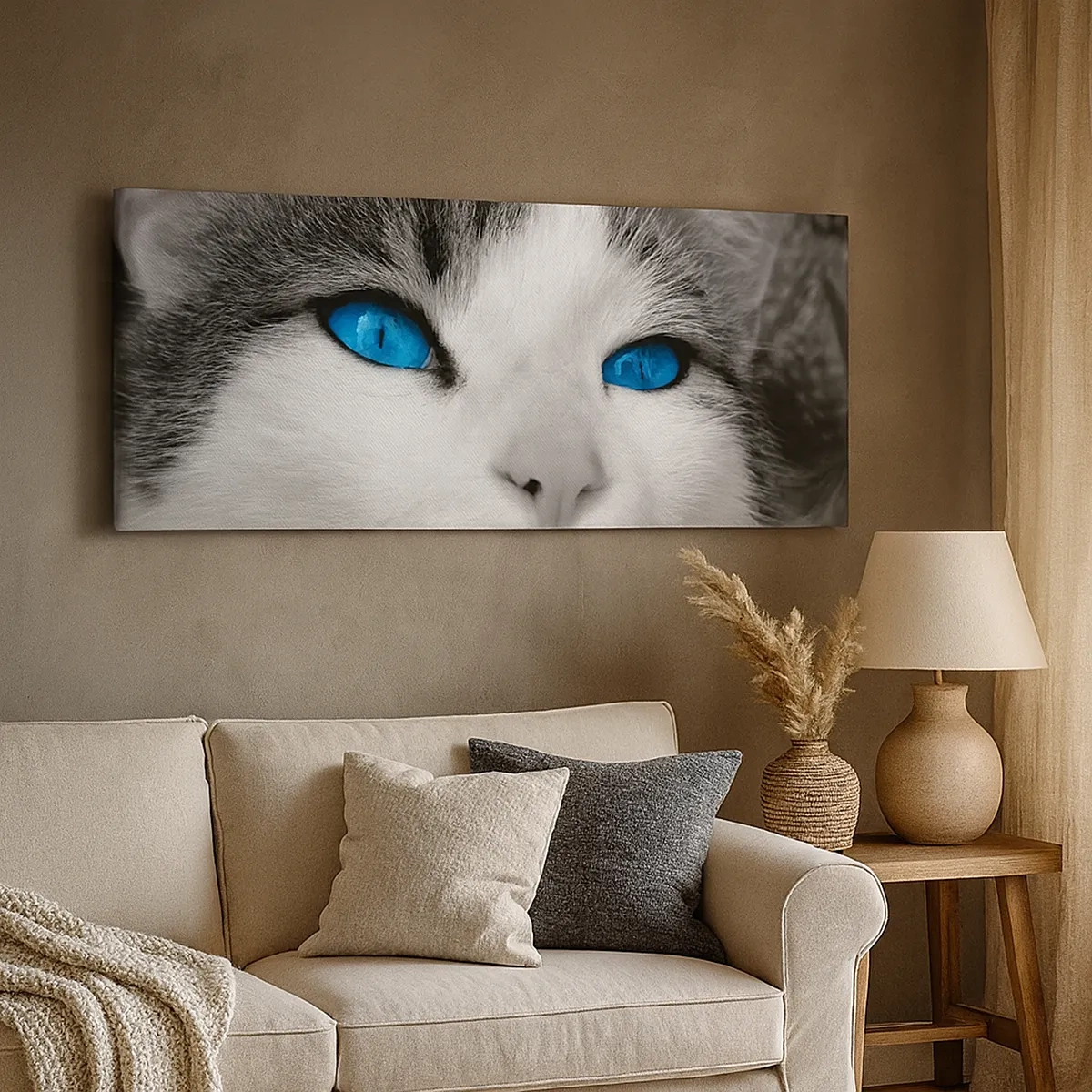 Obraz na plátně - Neobvyklý modrooký - 30x30 cm