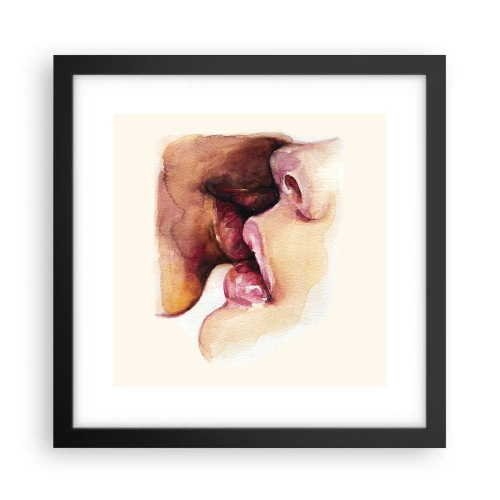 Plakát v černém rámu - Jako noc a den, země a nebe - 30x30 cm