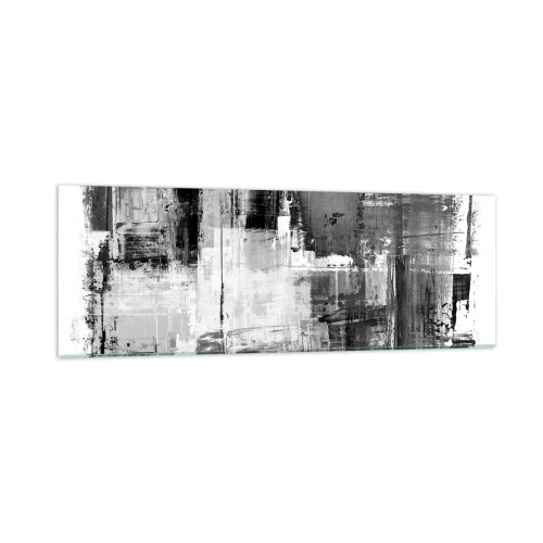 Obraz na skle - Šedé je krásné - 90x30 cm