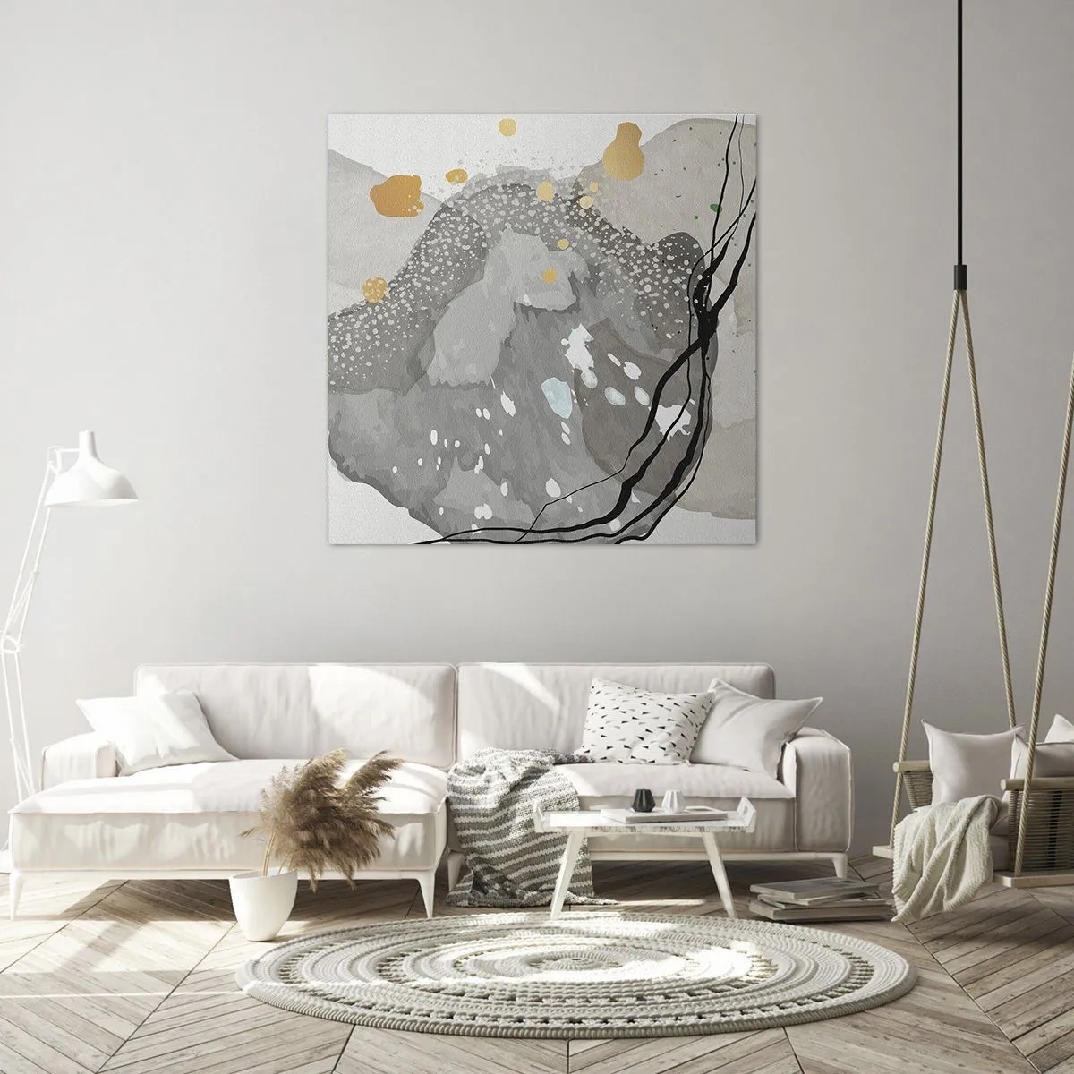 Obraz na plátně - Organická kompozice - 50x50 cm