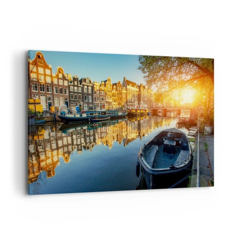 Obraz na plátně - Ráno v Amsterdamu - 120x80 cm