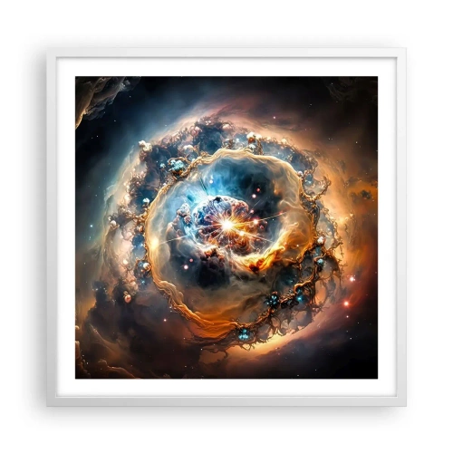 Plakát v bílém rámu - Začátek - 60x60 cm