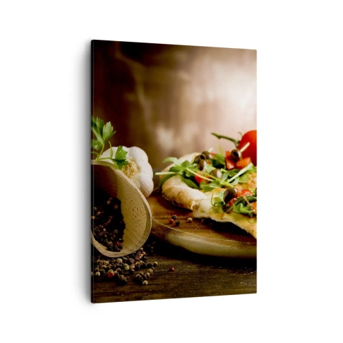 Obraz na plátně - Přímo z pece a ze zahrady - 50x70 cm