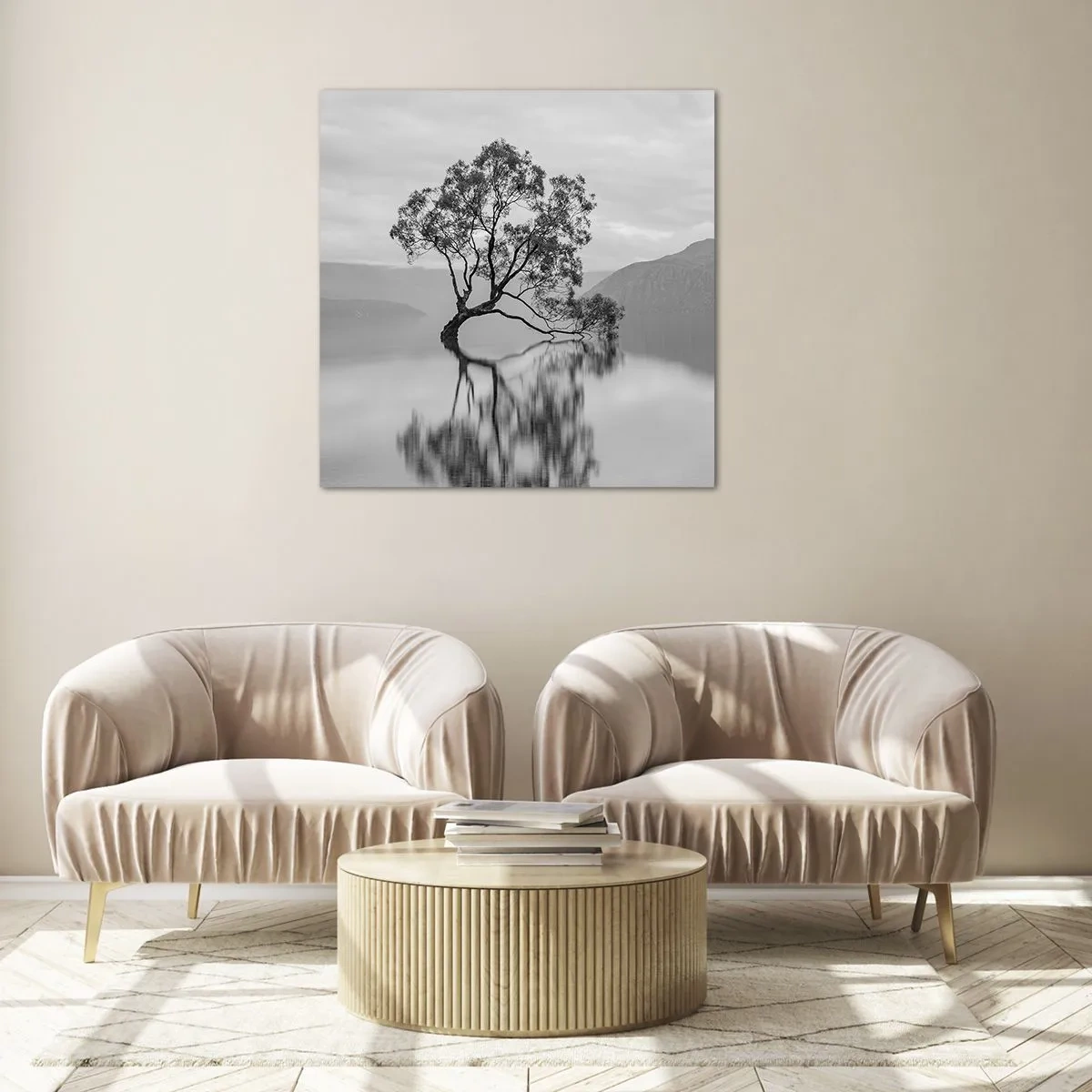 Obraz na skle - Existuje taková země - 70x70 cm