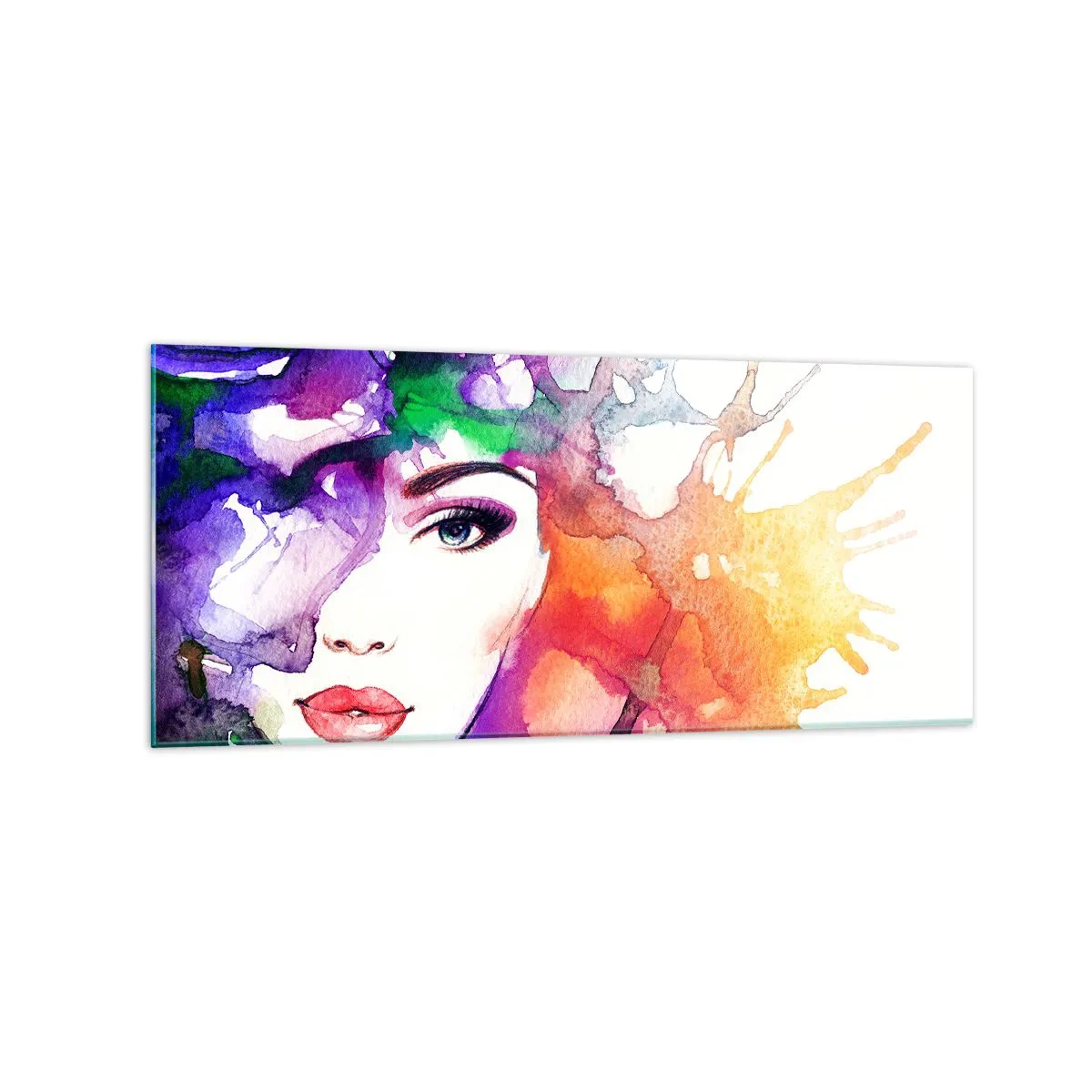 Obraz na skle - S hlavou v oblacích - 120x50 cm