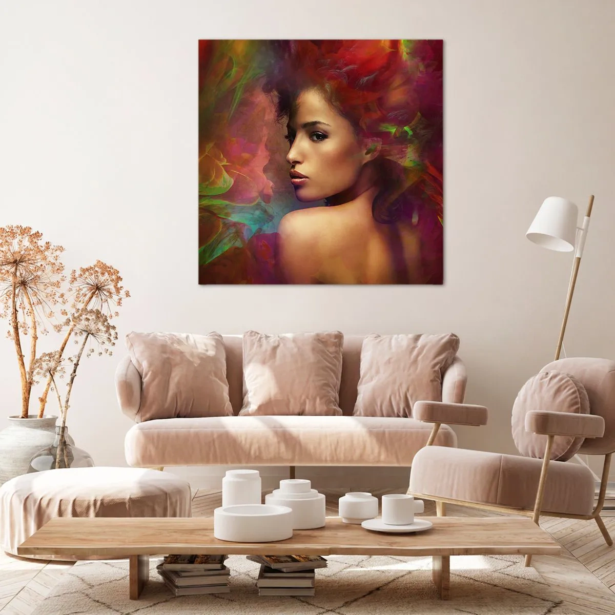 Obraz na plátně - Krásnější než duha, jemnější než mlha - 60x60 cm