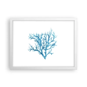 Plakát v bílém rámu - Mořský filigrán - 40x30 cm