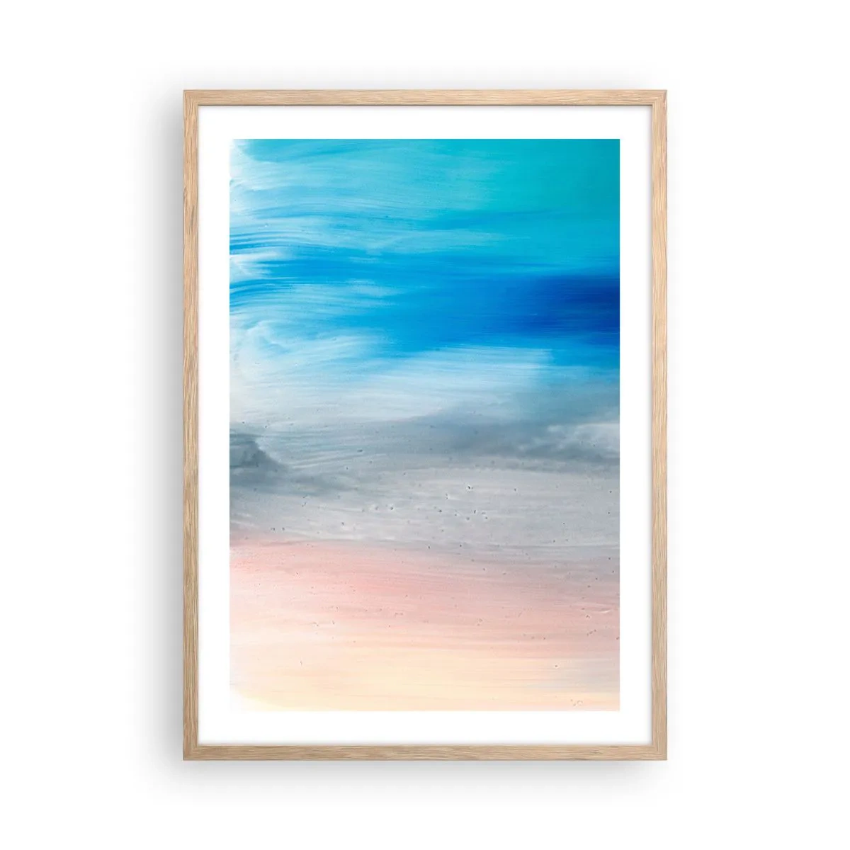 Plakát v rámu světlý dub - Živly: vzduch - 50x70 cm