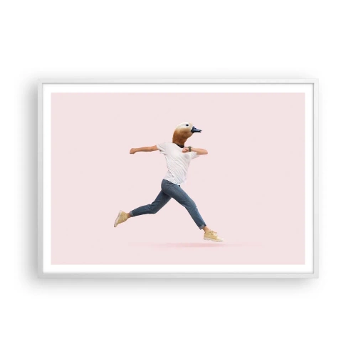 Plakát v bílém rámu - Špetka absurdity - 100x70 cm