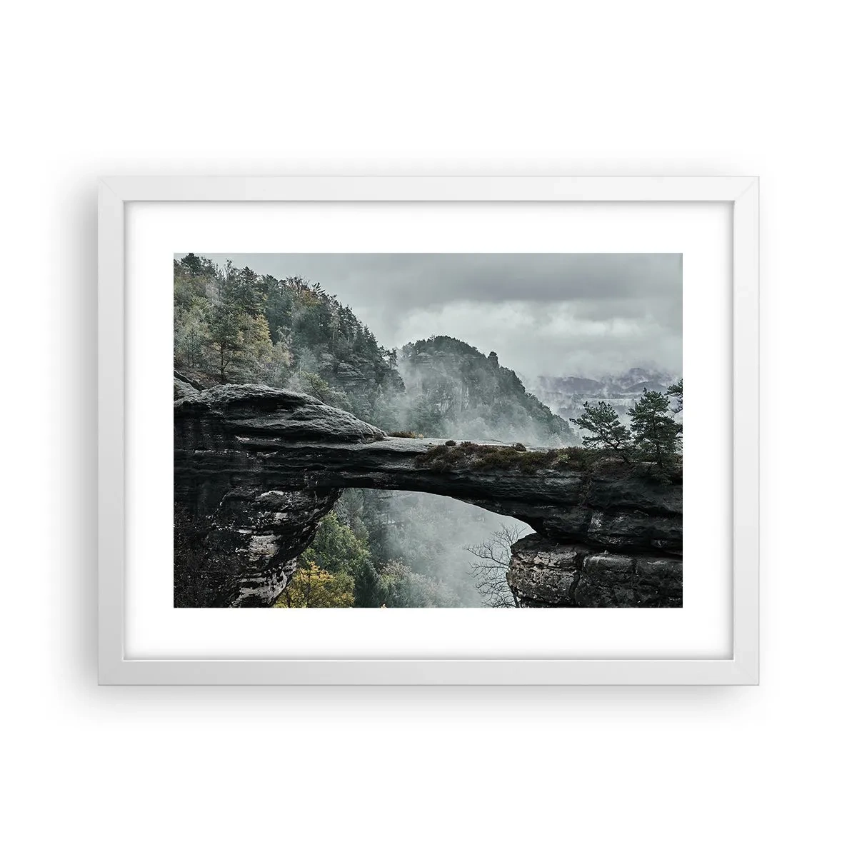 Plakát v bílém rámu - Dobrodružství právě začíná - 40x30 cm