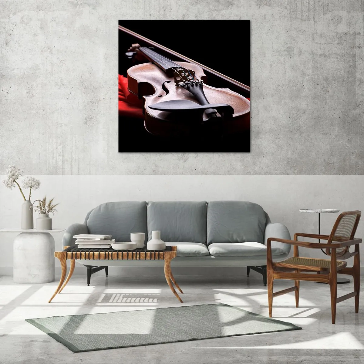 Obraz na skle - Hudba pocitů - 60x60 cm