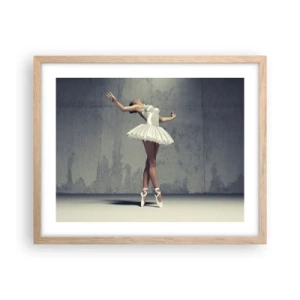 Plakát v rámu světlý dub - Lehce jako pták - 50x40 cm