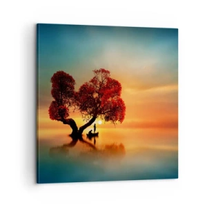 Obraz na plátně - Voda a ticho vesmíru - 60x60 cm