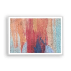 Plakát v bílém rámu - Stékat duhou - 100x70 cm