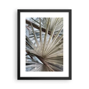 Plakát v černém rámu - Vějíře v tropech - 30x40 cm