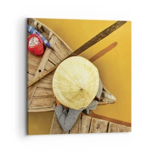 Obraz na plátně - Život na žluté řece - 70x70 cm