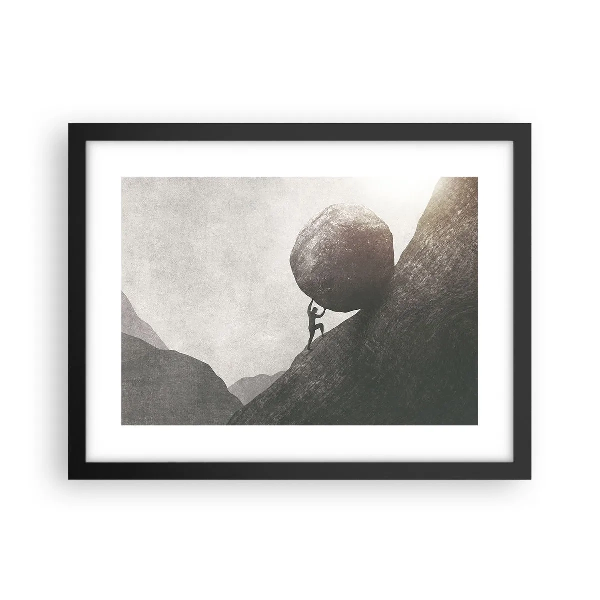 Plakát v černém rámu - Věřím, proti vší naději - 40x30 cm