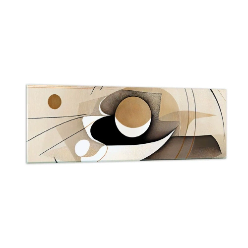 Obraz na skle - Kompozice: podstata věcí - 90x30 cm