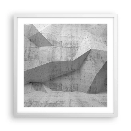 Plakát v bílém rámu - Skutečná výzva - 50x50 cm