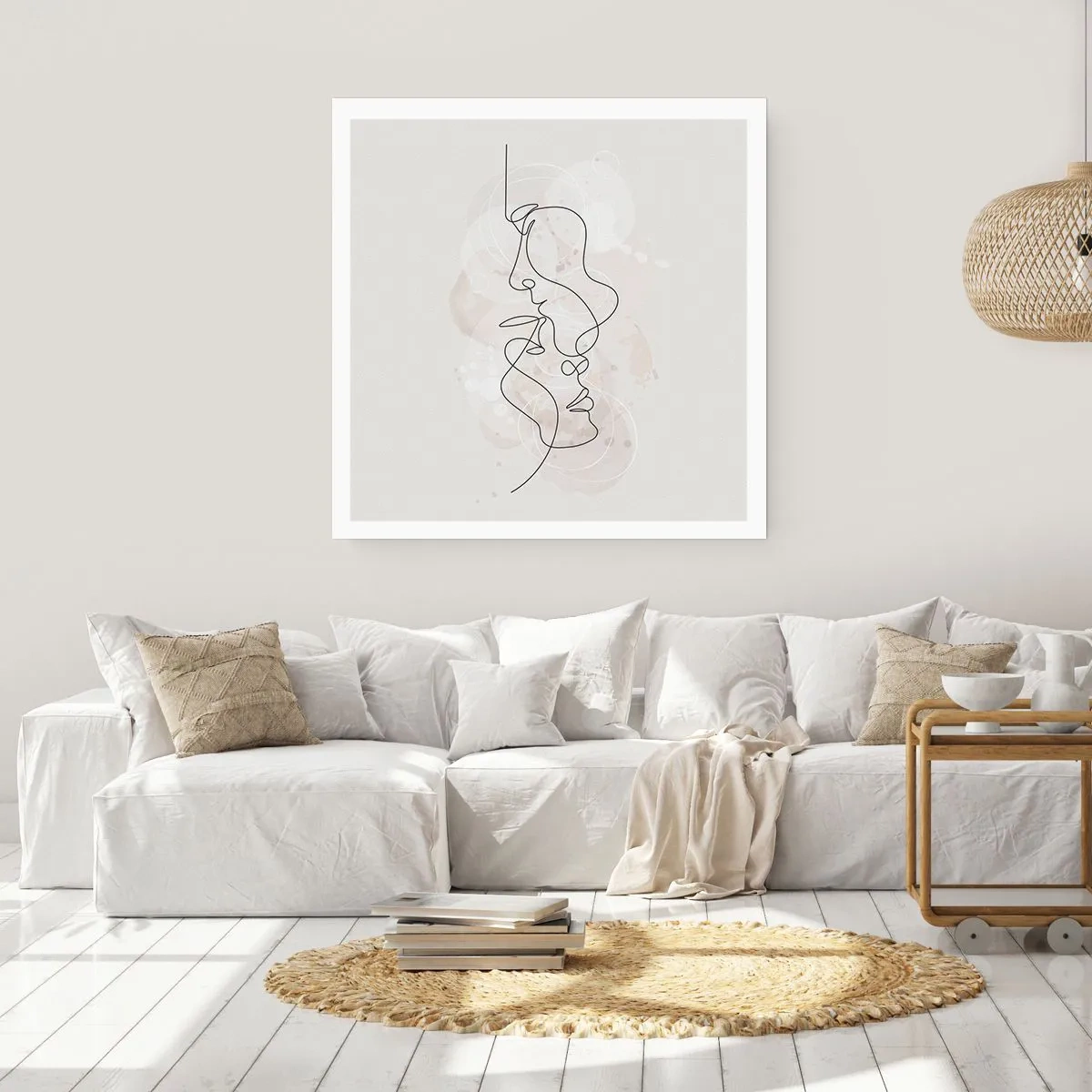 Plakát - Zamotaní v objetí - 60x60 cm