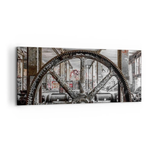 Obraz na plátně - Tajný život továrny - 120x50 cm