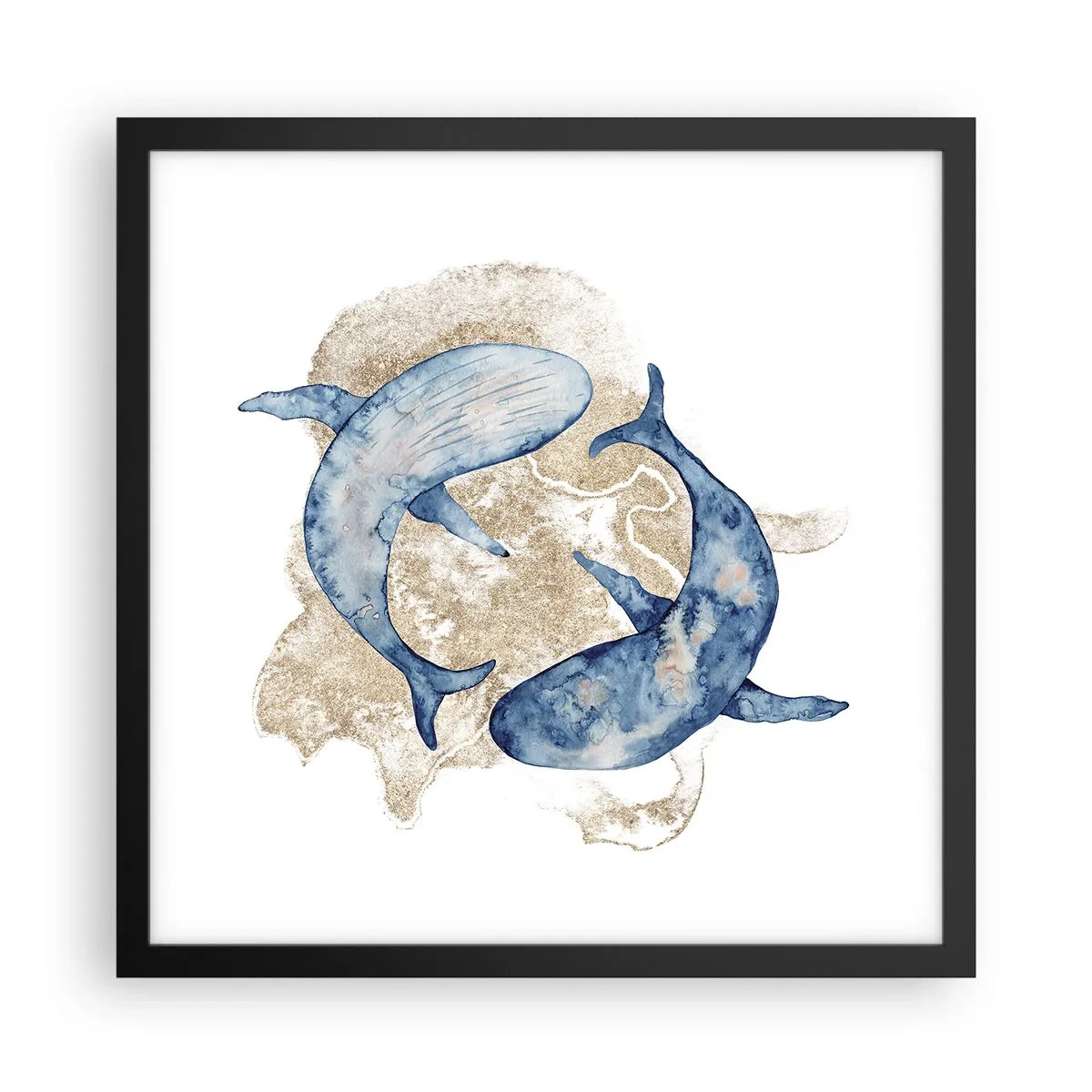 Plakát v černém rámu - Přátelství nebo láska? - 40x40 cm