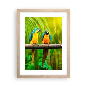 Plakát v rámu světlý dub - Slyšela jsi, že ona…? - 30x40 cm