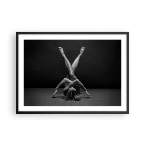 Plakát v černém rámu - Geometrie nahoty - 70x50 cm