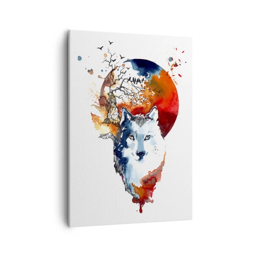 Obraz na plátně - Nosem na skle - 50x70 cm