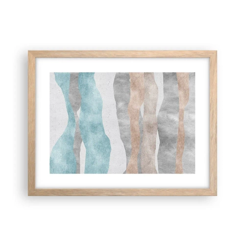 Plakát v rámu světlý dub - Studie blízkosti - 40x30 cm