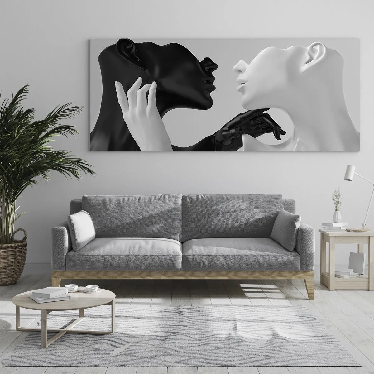 Obraz na skle - Přitažlivost – touha - 100x40 cm