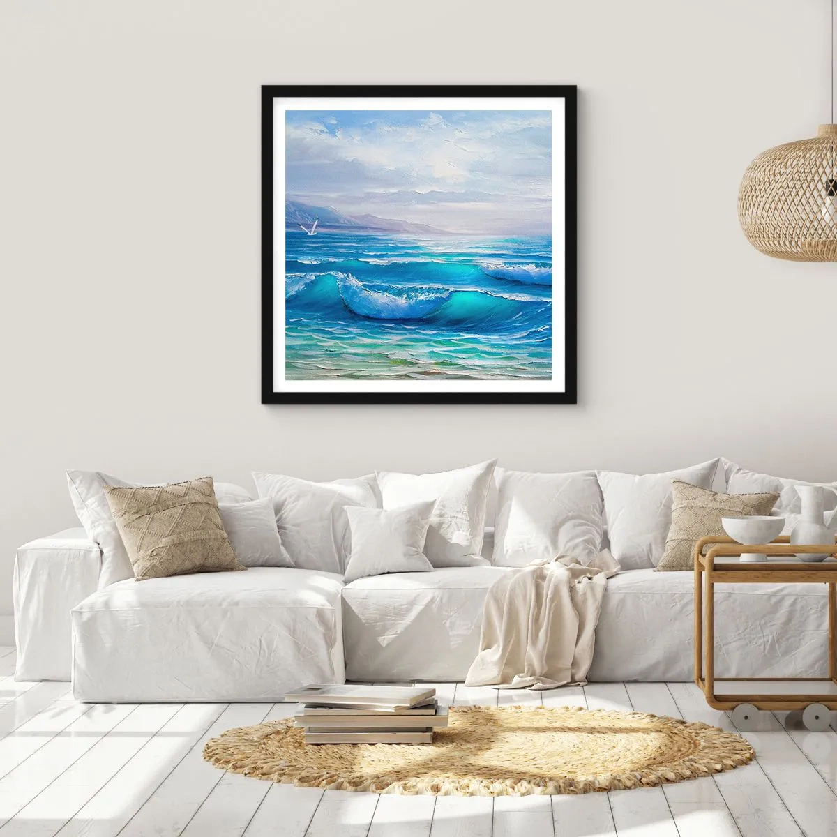 Plakát v černém rámu - Přináší ukojení - 60x60 cm