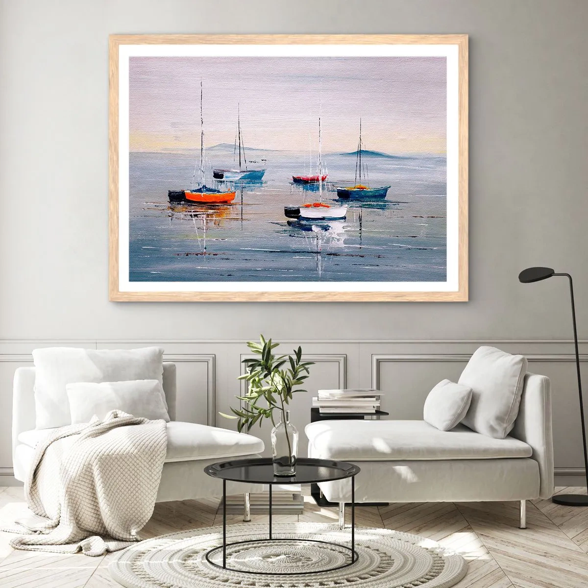 Plakát v rámu světlý dub - Zasloužený odpočinek - 91x61 cm