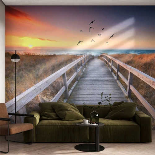 Fototapeta Premium Sand - Prostor pro vzestupy - Krajina, Moře, Pláž - 150x105 cm