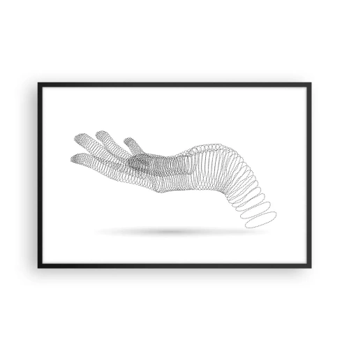 Plakát v černém rámu - Pružná ruka - 91x61 cm