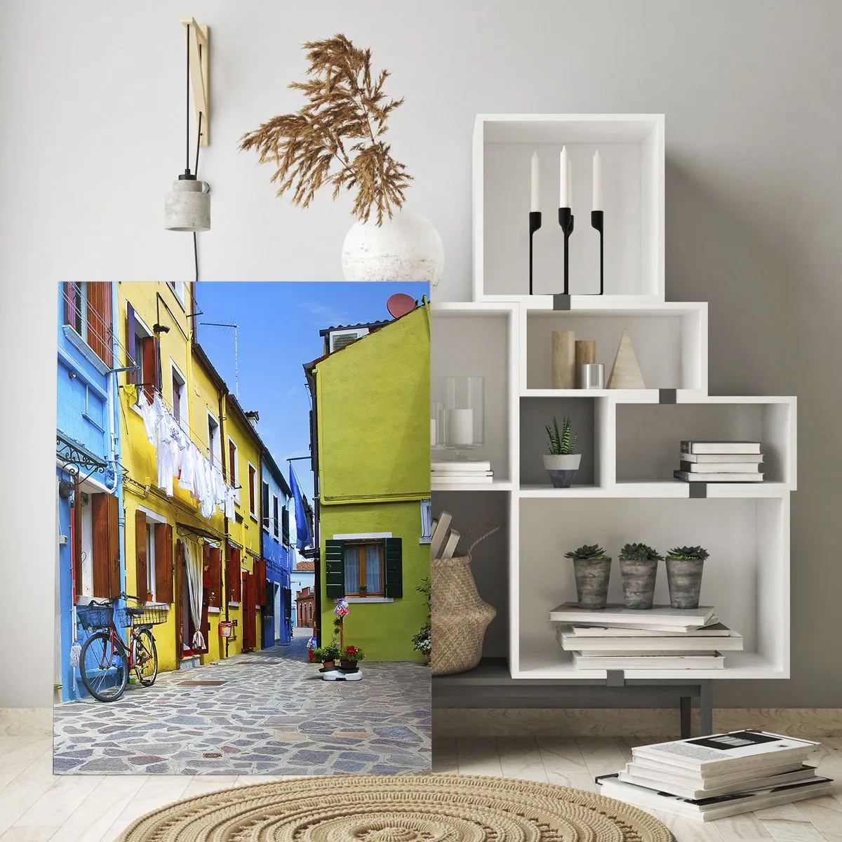 Obraz na skle - Pastelové, sladké zákoutí - 50x70 cm