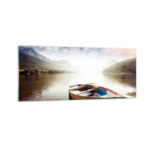 Obraz na skle - U velké a čisté vody - 100x40 cm