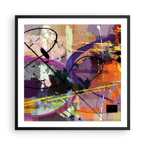 Plakát v černém rámu - Lze přímo nebo kolem - 60x60 cm