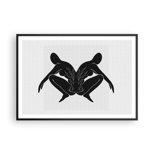 Plakát v černém rámu - Společná duše - 100x70 cm