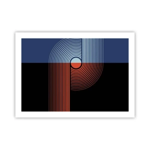 Plakát - V geometrickém objetí - 70x50 cm