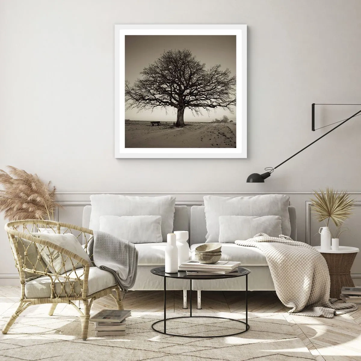 Plakát v bílém rámu - Odtud až na věčnost - 50x50 cm