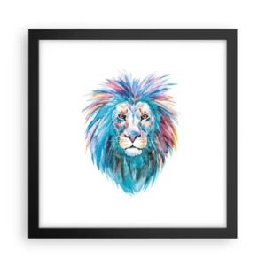 Plakát v černém rámu - Elektrizující aura - 30x30 cm